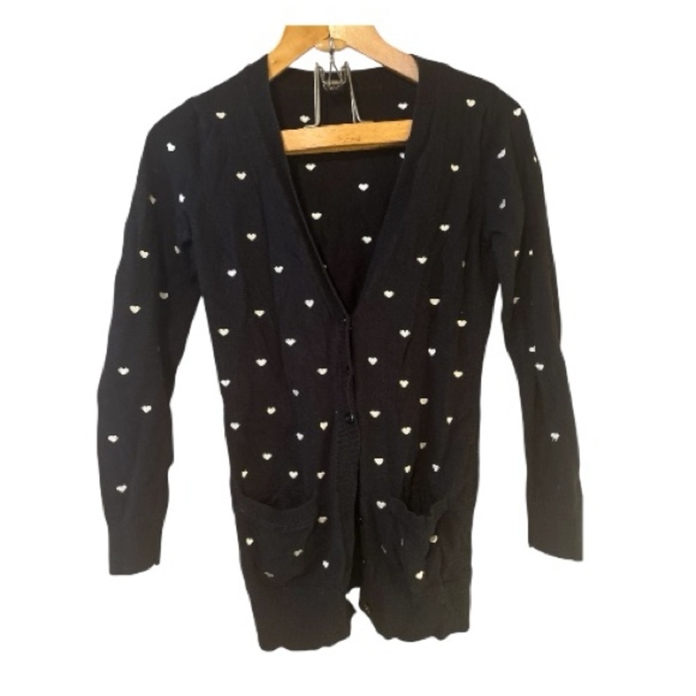 a new day Black and White Striped Crewneck Sweater